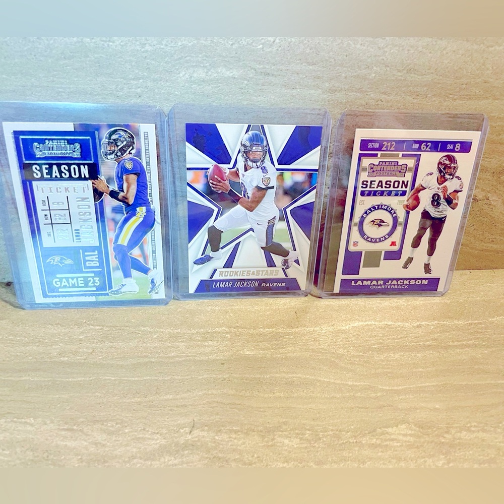 New! Lamar Jackson Baltimore Ravens Panini Football Cards MVP #8